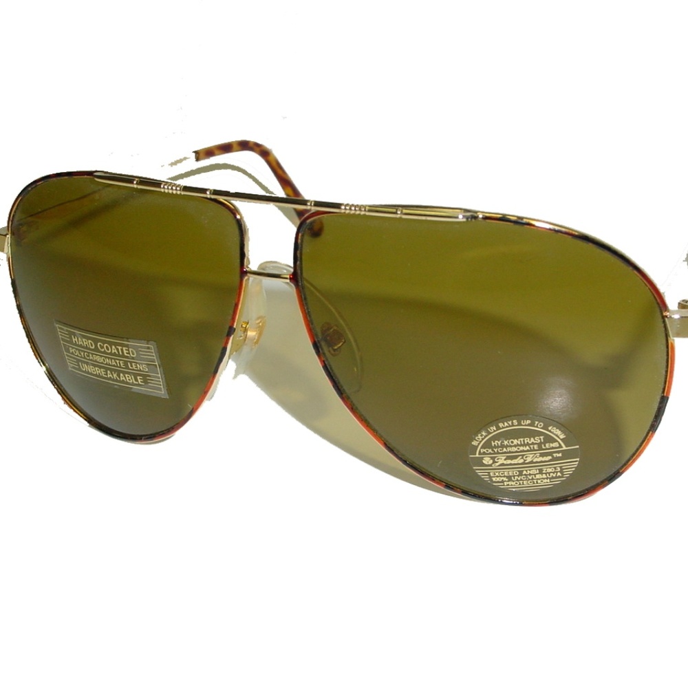 NWT True Vintage Classic Eagle "i" lens Sports aviator double bridge sunglasses